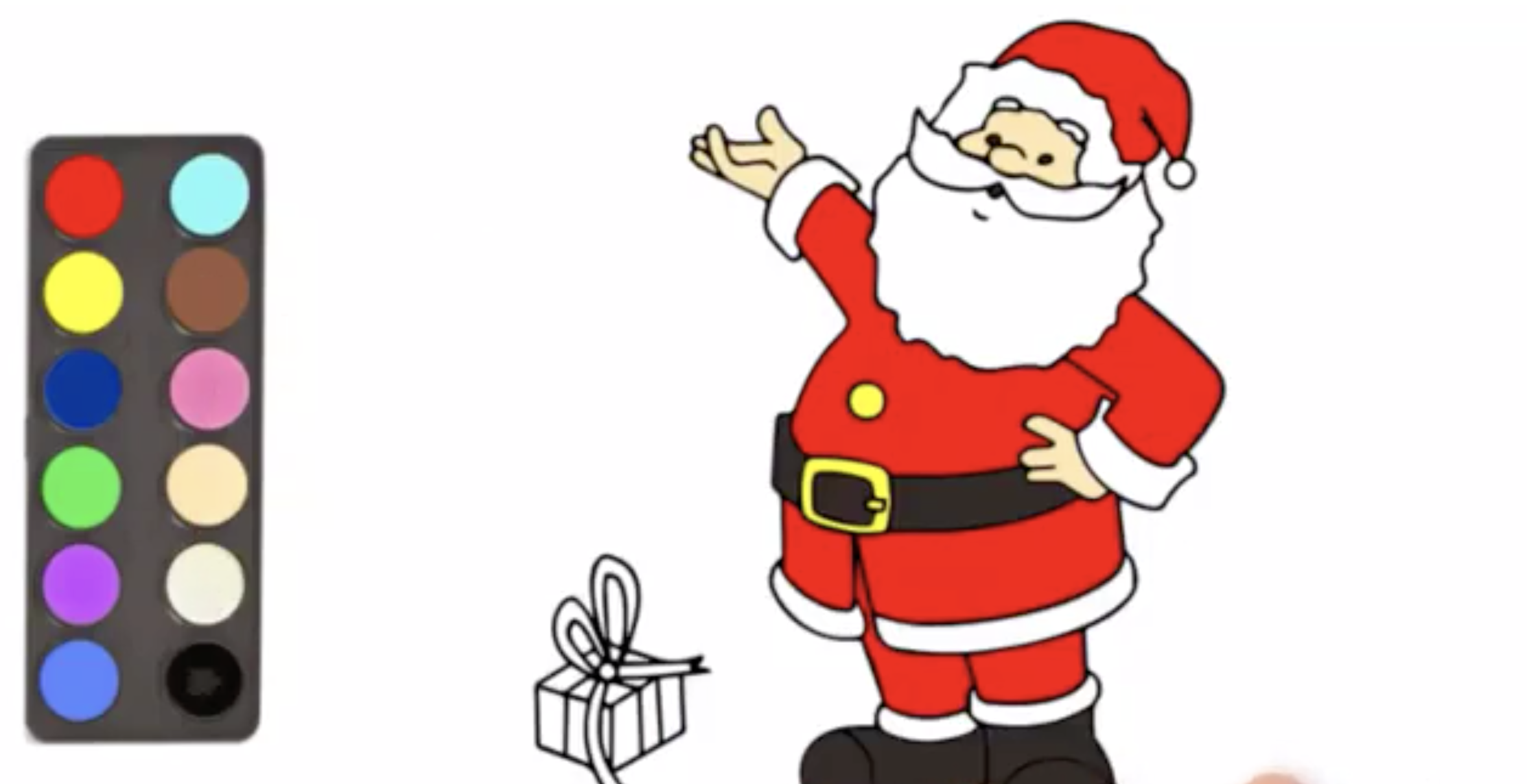 Colorindo páginas Como desenhar facilmente Papai Noel