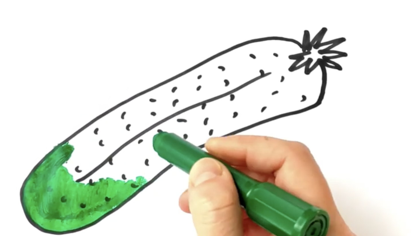 Desenhos para colorir Desenho de pepino