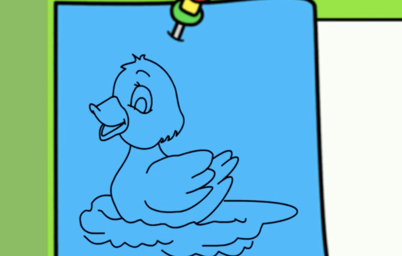 Colorindo páginas Desenho Como Desenhar Ganso