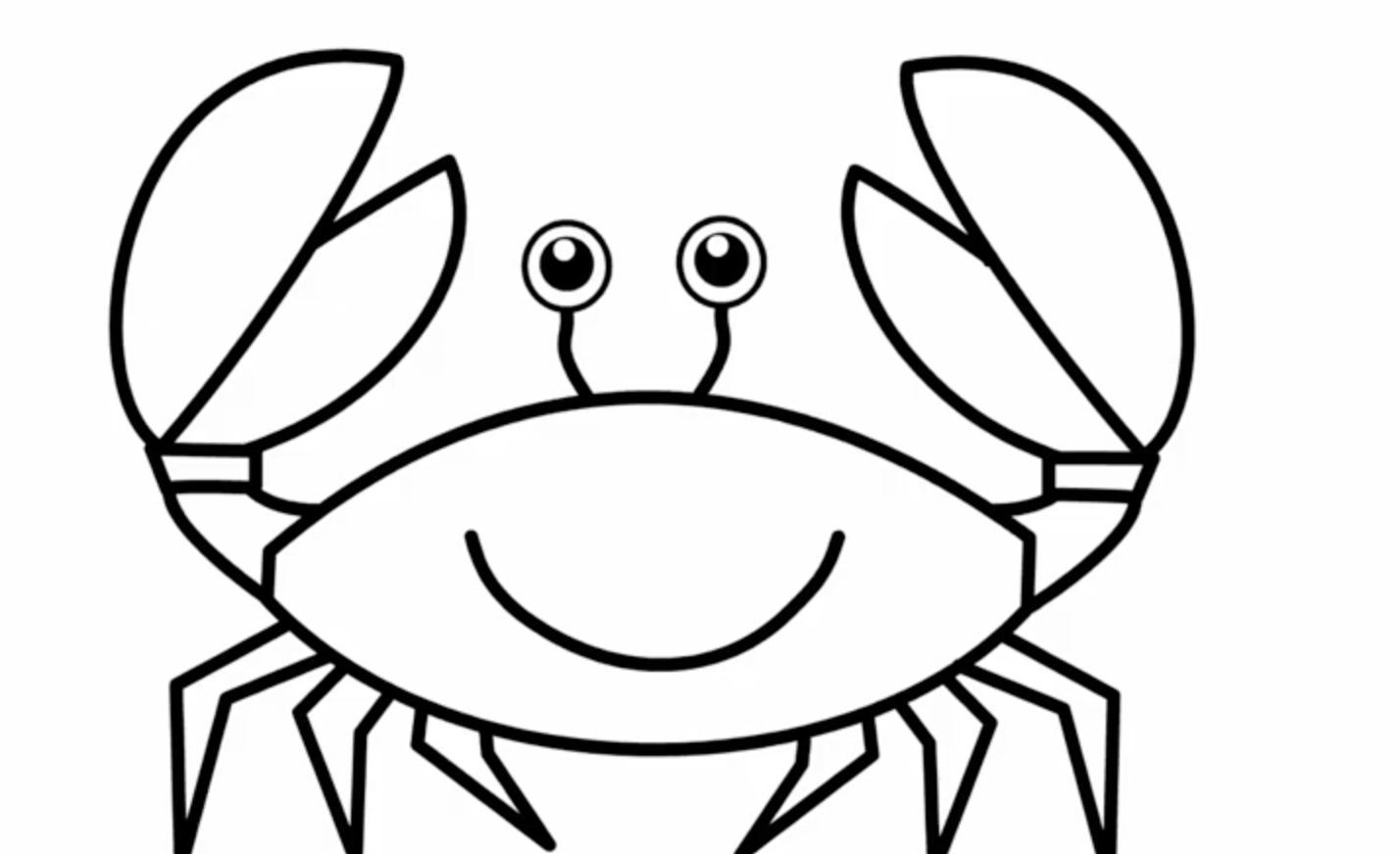 Colorindo páginas Desenho Aprenda Caranguejo