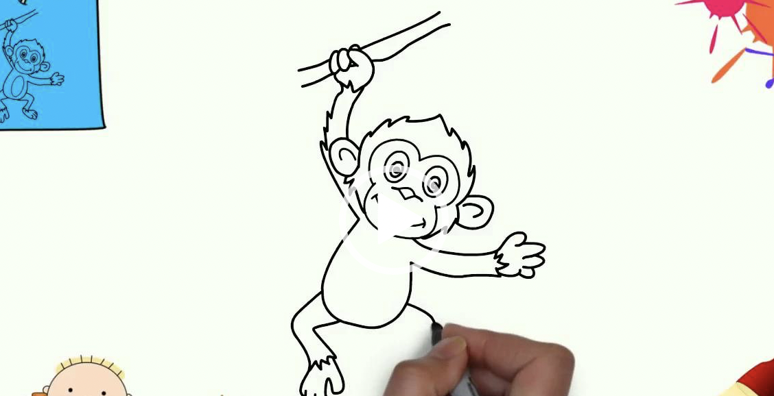 Desenhos para colorir Desenho Macaco Do Bebê