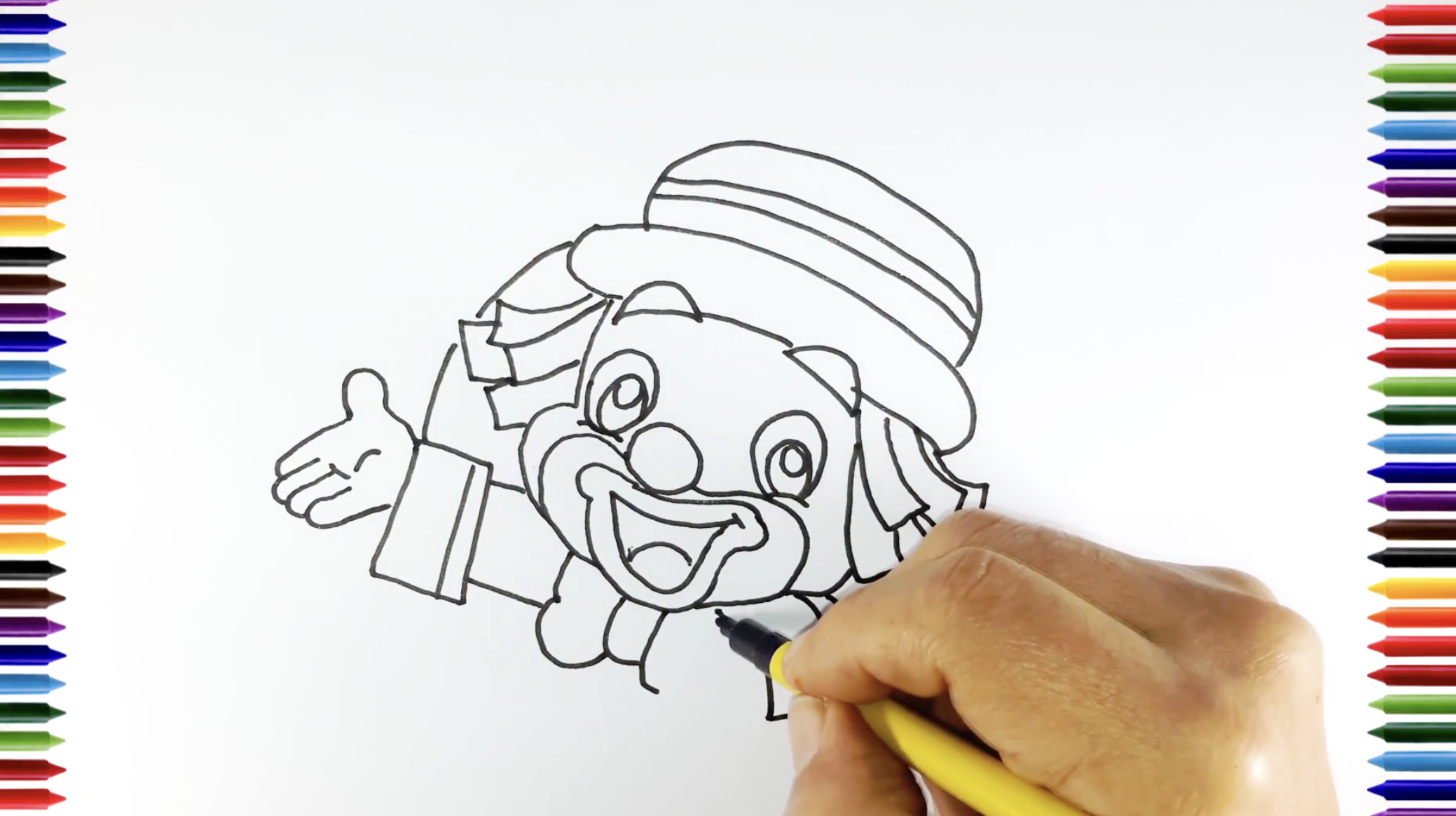 Desenhos para Colorir Desenho Cara De Palhaço