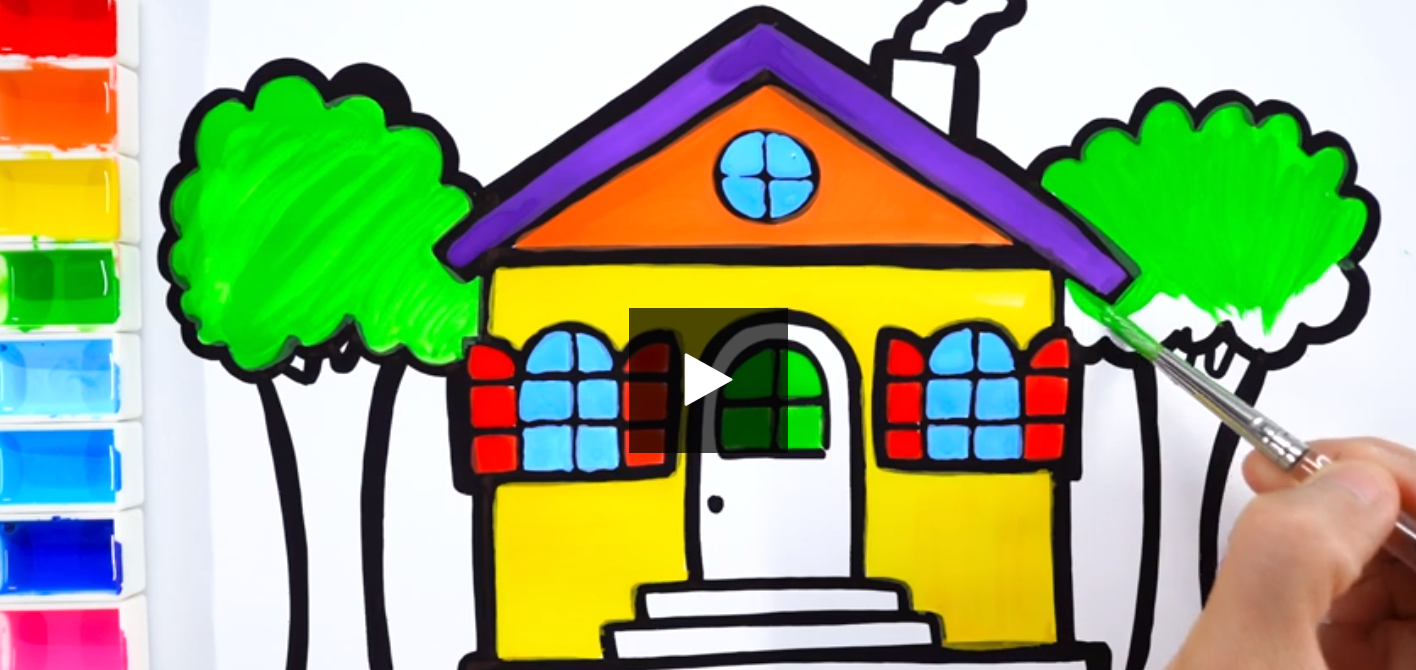How to draw a House with tree House drawing drawing