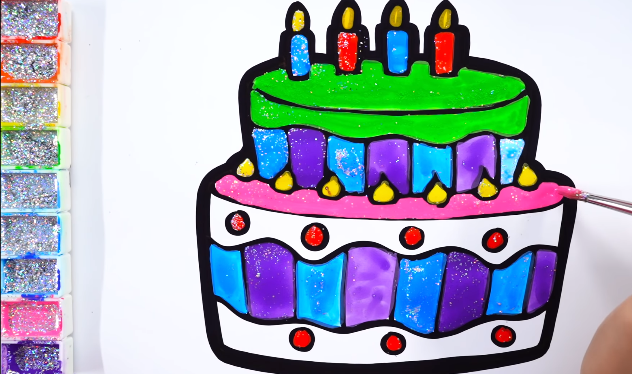 How to draw a birthday cake