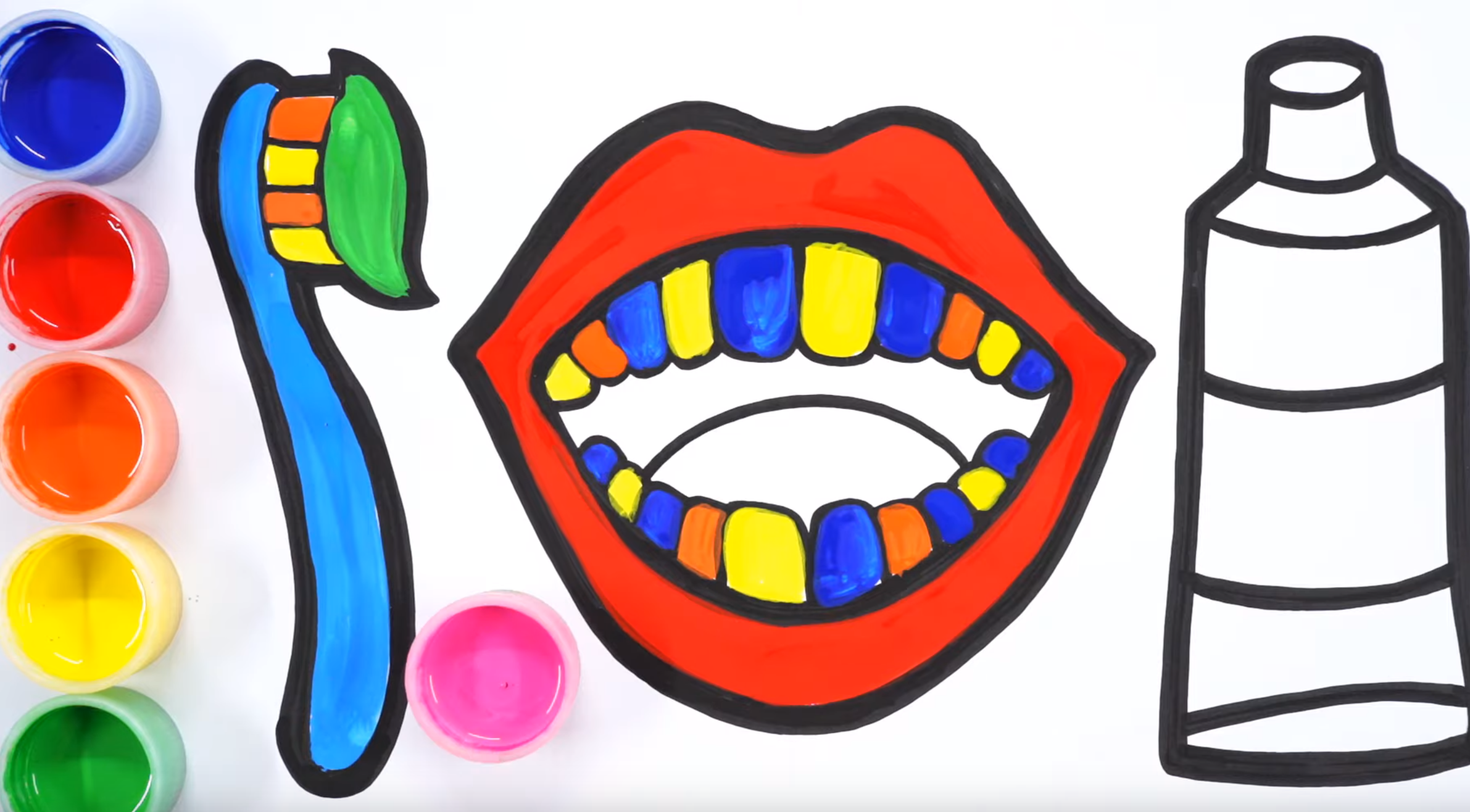 Coloring #mouth Painting and drawing