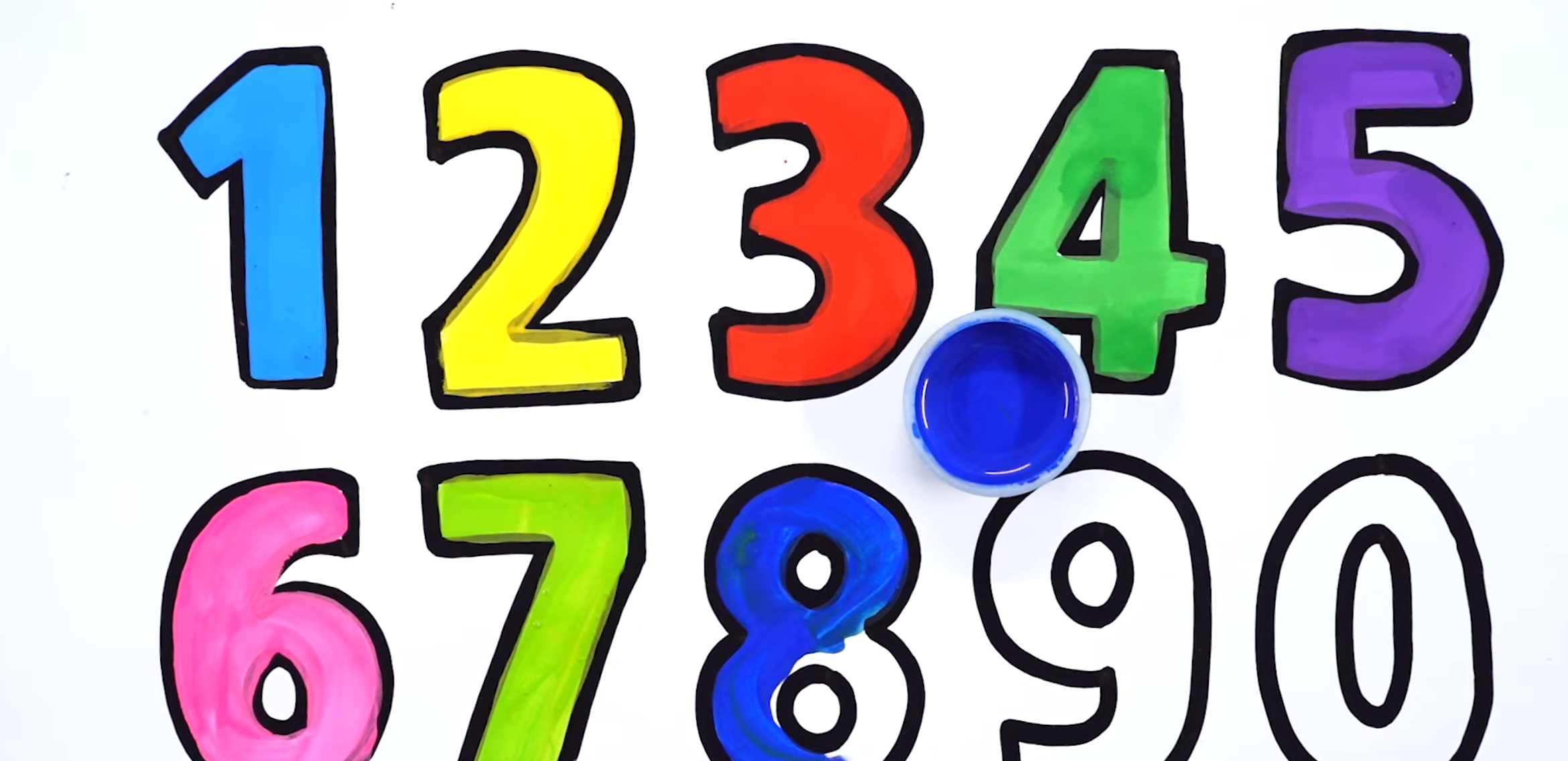 How to Draw Number 0 to 9 Number S