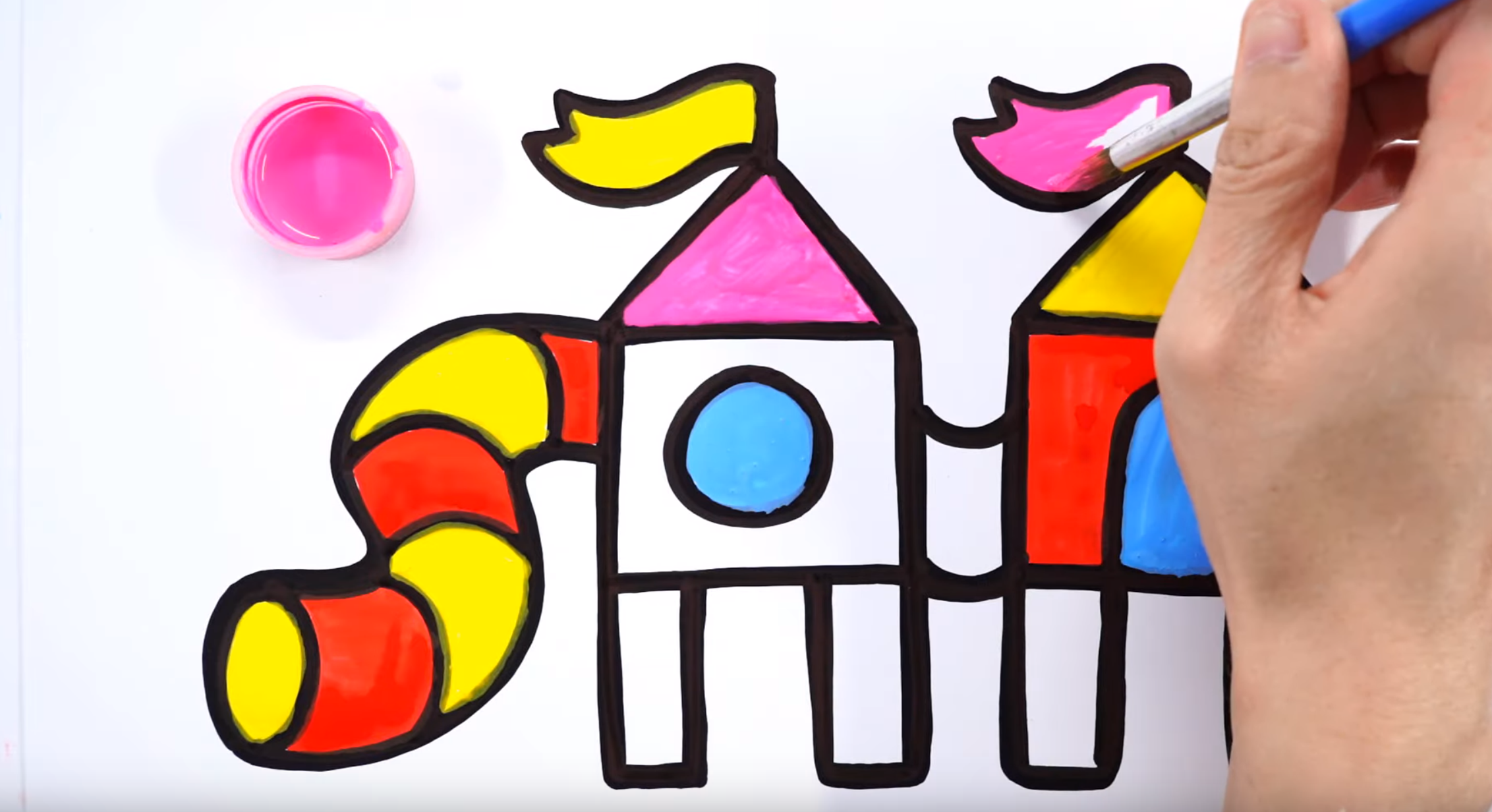 How to Draw a Fun Indoor Playground Drawing and Coloring
