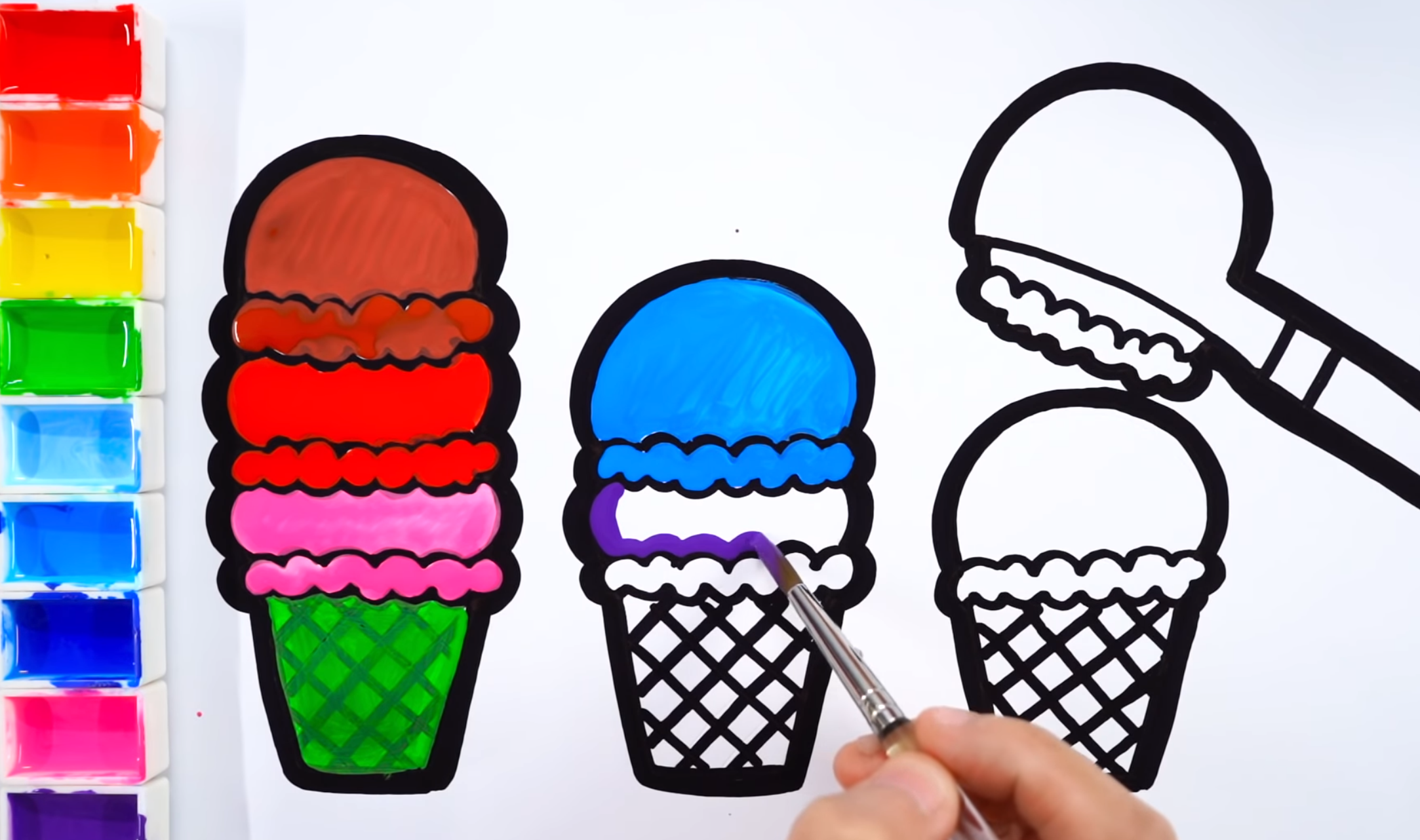 Ice Cream coloring pages for kids