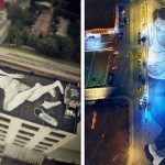 Artista cria “gigantes adormecidos” nos mais diversos lugares da França