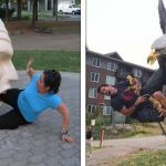 21 Vezes em que as pessoas levaram suas fotos com estátuas para outro nível