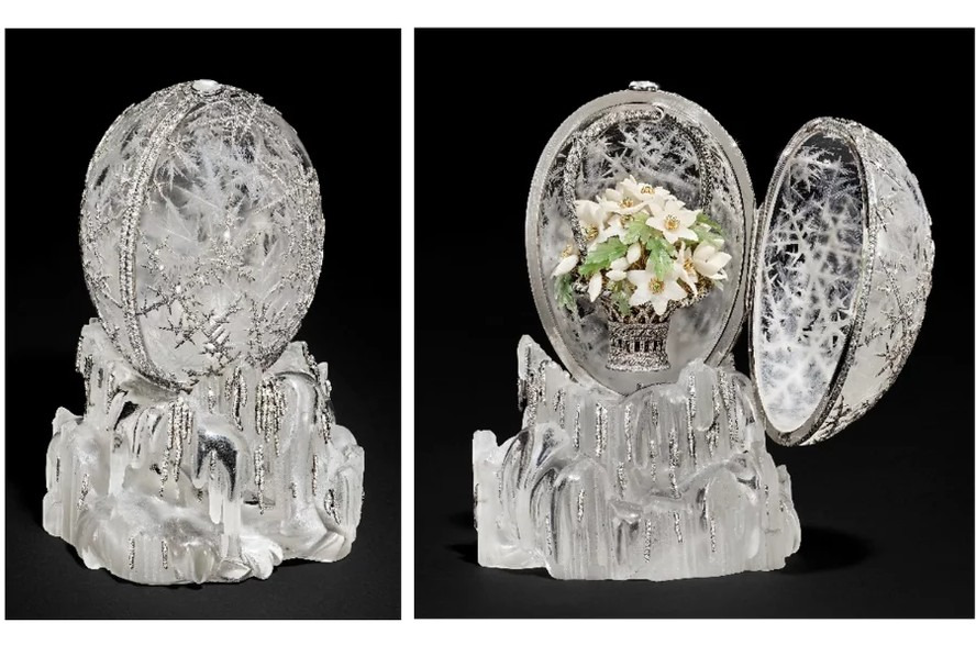 O lendário Ovo de Inverno da Casa Fabergé será leiloado por até 27 milhões de dólares em Londres