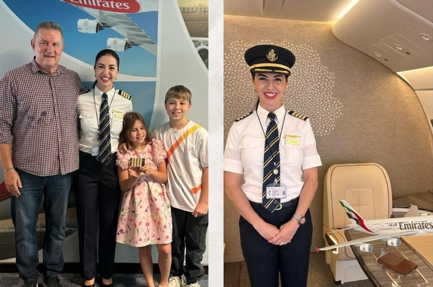 Karina Buchalla Lutkus faz história: primeira mulher brasileira a comandar o Airbus A380